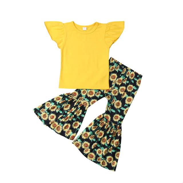 Sunflower Boho Pant Set