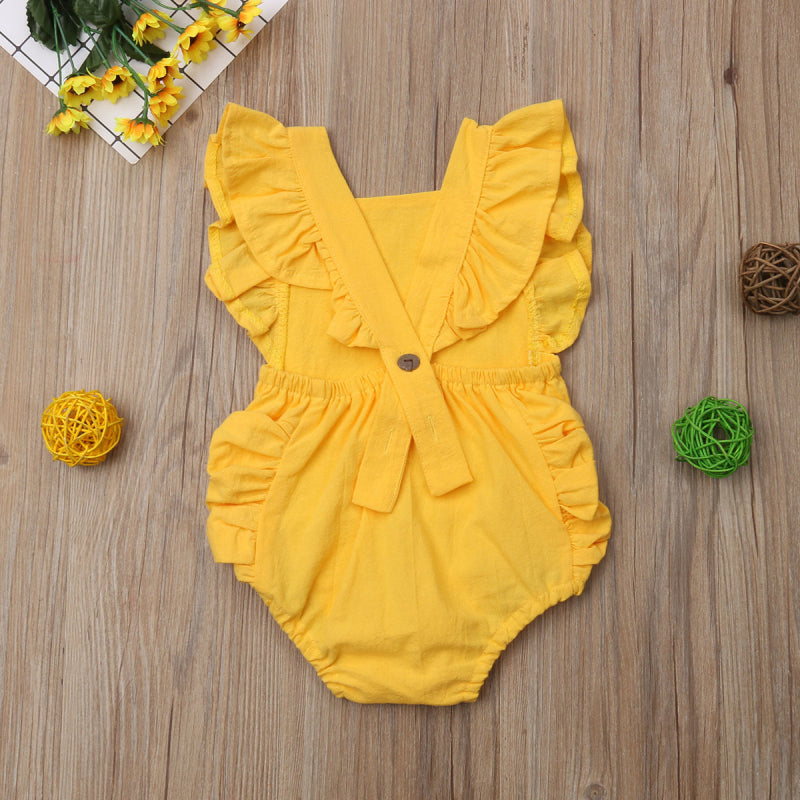 Lilia Romper - Yellow