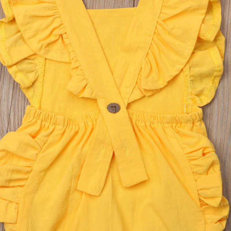 Lilia Romper - Yellow