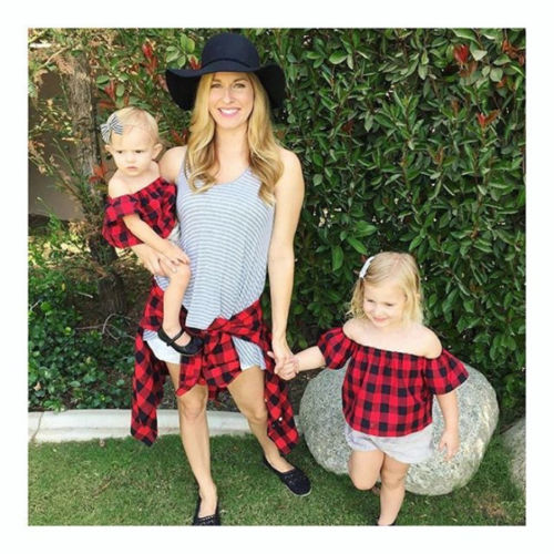 Red Plaid Top