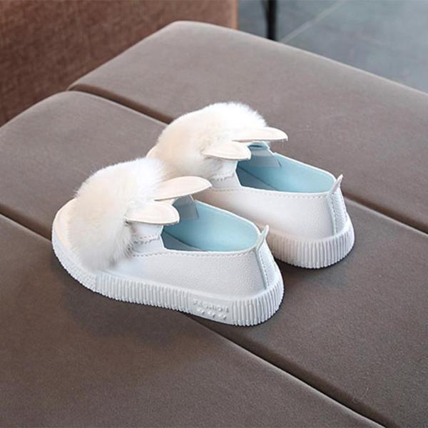 Paisley's Fur Shoe - WHITE
