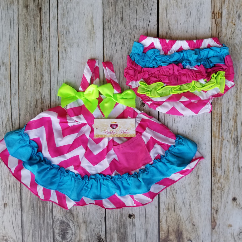 Fiesta Hott Pink/Green Swing Set