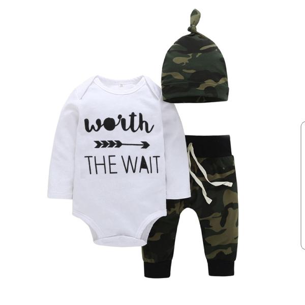 Worth The Wait --> Camo Baby Set