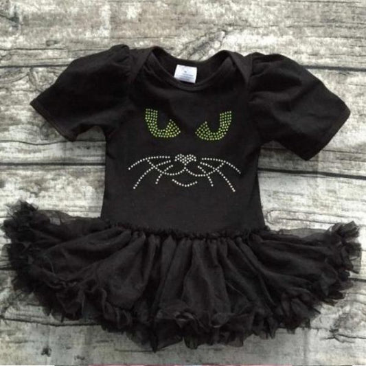Kitty Halloween Tutu Romper