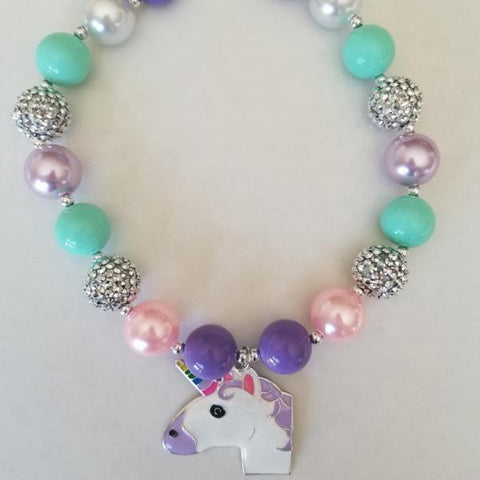 Dazzle Unicorn Bubble Gum Necklace
