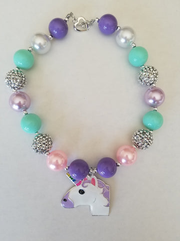 Dazzle Unicorn Bubble Gum Necklace