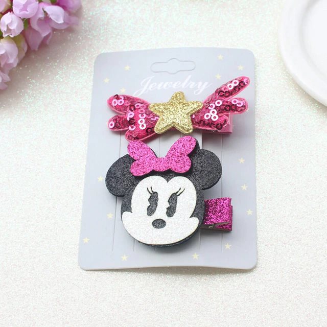 Hot Pink Minnie Hair Clip
