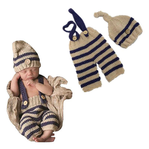 Romper Crochet Knit Outfit - Newborn