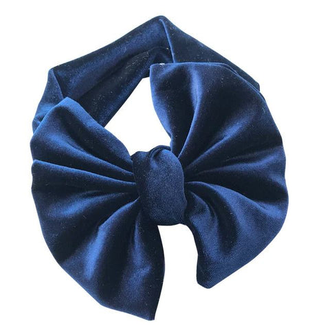 Sweet Lily Bow - Navy Blue