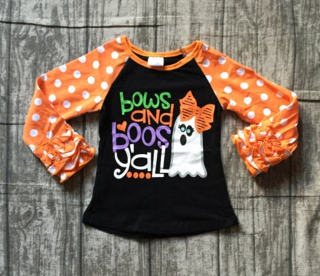 "Bows and BOOS ya'll" Halloween Shirt