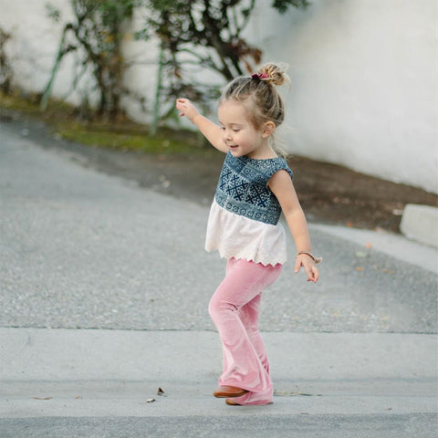 Halo Bell Bottoms - Pink