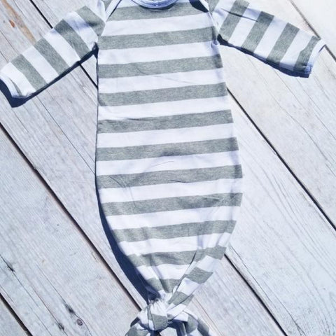 Gray Stripe Nightgown
