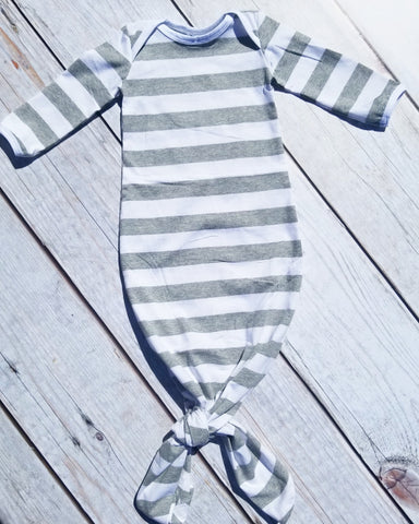 Gray Stripe Nightgown