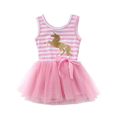 Pink Stripe Unicorn Tutu