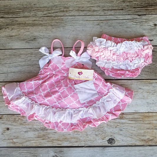 Swing Set Pink/White