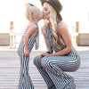 Bell Bottom Stripe Overalls