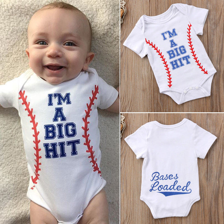 "I'm A Big Hit" Boy Romper