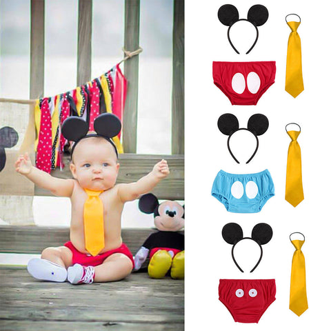 Mickey Mouse Birthday Outfit RED - Boy