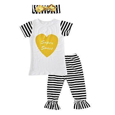Gold Heart Stripe Pant