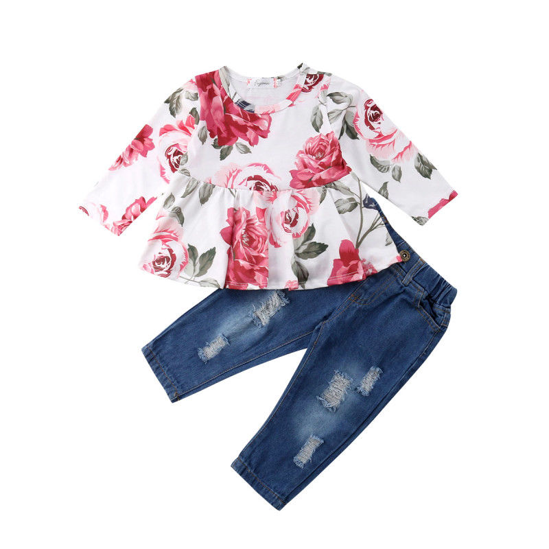 Floral Winter Pant Set