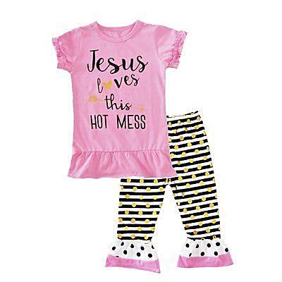Jesus Loves this HOT mess 2pc set