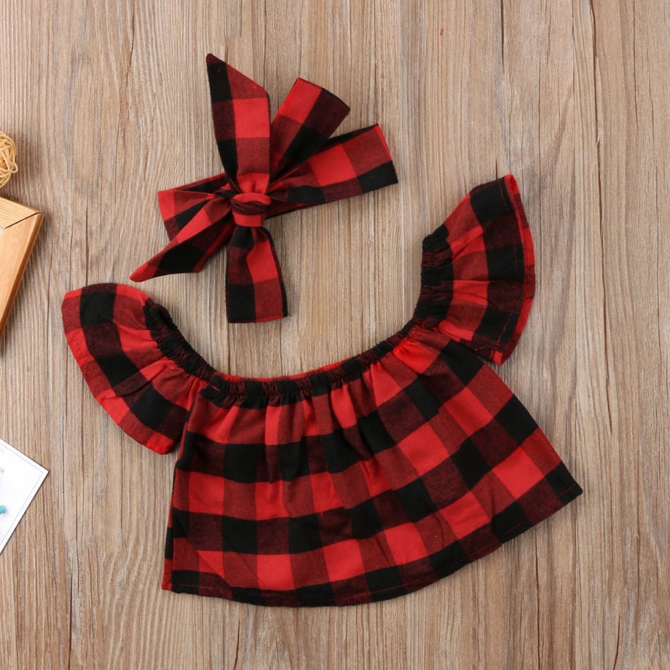 Red Plaid Top