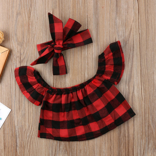Red Plaid Top