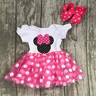 Pink Polka Minnie Mouse Romper