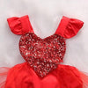 Red Heart Romper