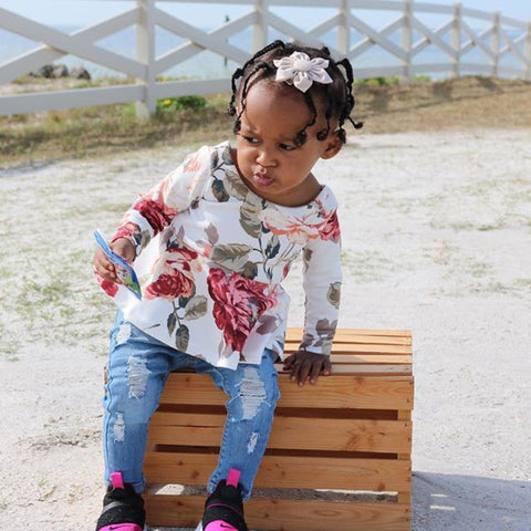 Floral Winter Pant Set