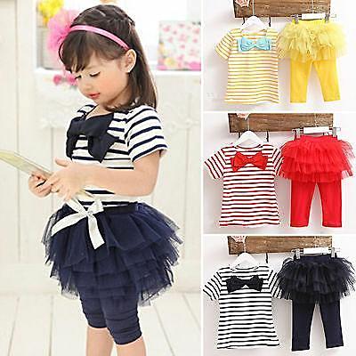 Stripe Tutu Pant Set