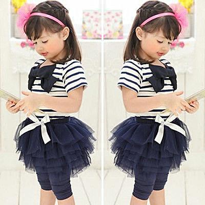 Stripe Tutu Pant Set